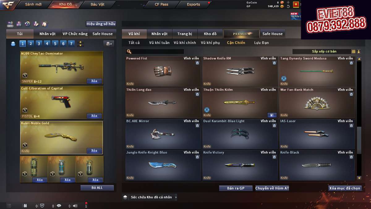 shop acc cf uy tin gia re